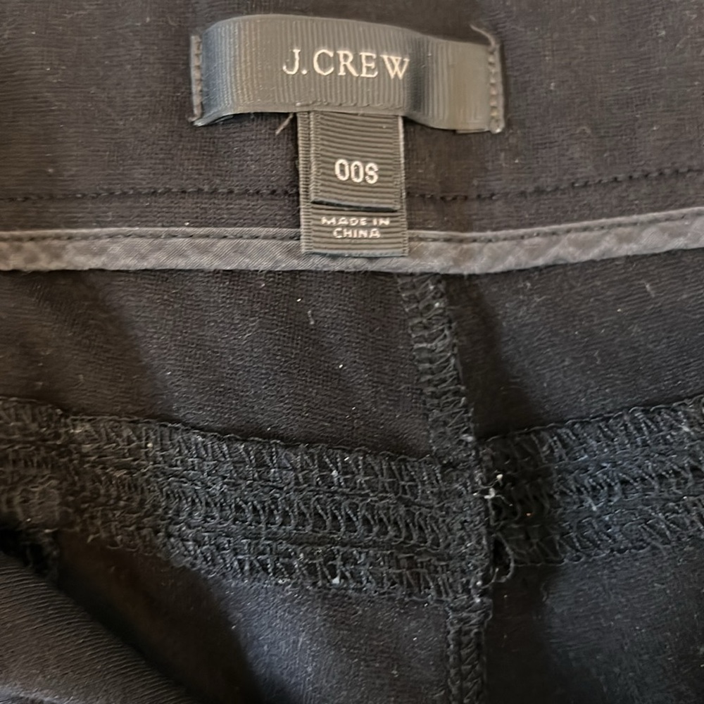 Jcrew Black Pixie Pants Size 00s - image 3